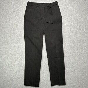 Talbots Cambridge Pant Womens 4 Charcoal Gray Straight Stretch Trousers Office